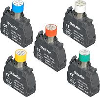 Ламповый блок Tekfor LAY4-EV06L3-220V со встроенным светодиодом зеленый картинка